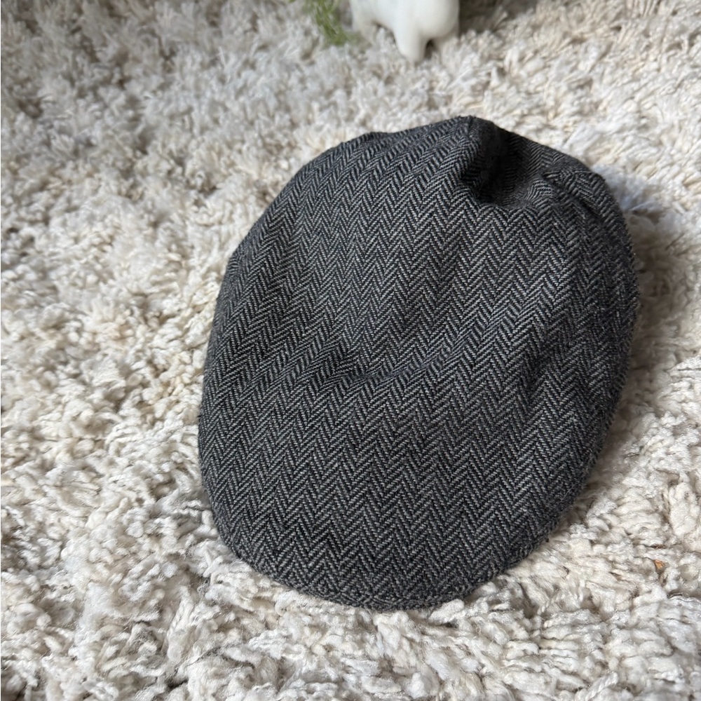 Classic Gray thick original British European Herringbone Cap hat